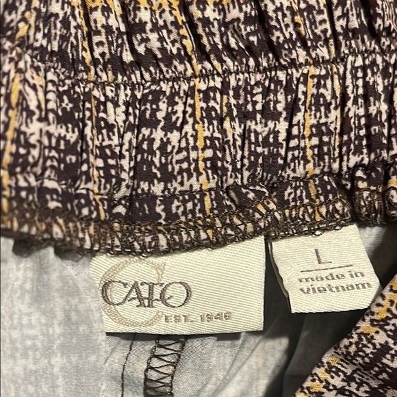 Cato Men's Checkered Dress Pants - Brown and Black - Picture 6 of 6